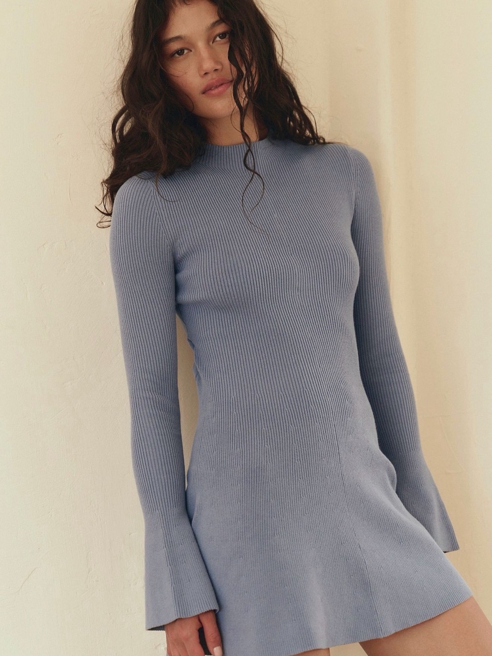 Free People Lindy Sweater Mini Dress Size L